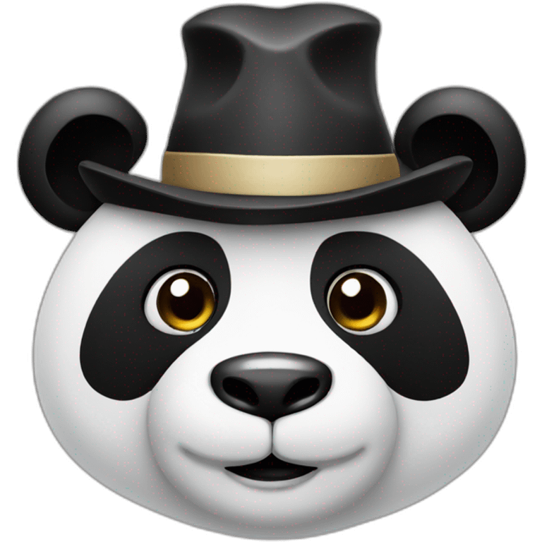 panda with hat emoji