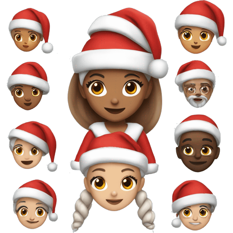 ariana grande as santa claus emoji