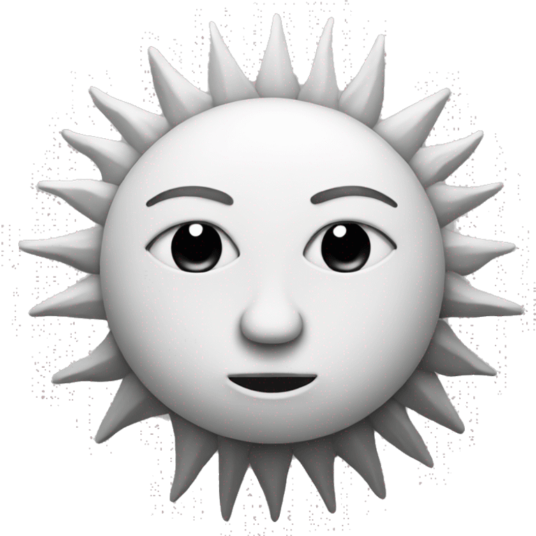 tribal white sun  emoji