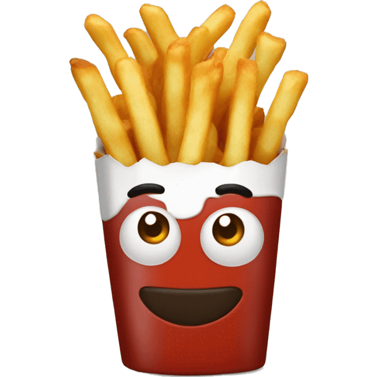 Papas fritas con ketchup  emoji