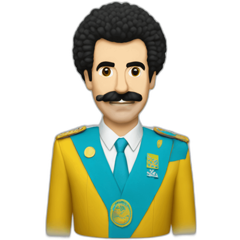 Borat, kazakhstan flag emoji