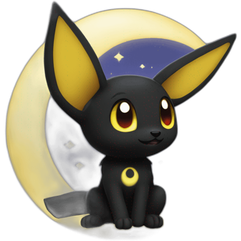 umbreon with moon emoji