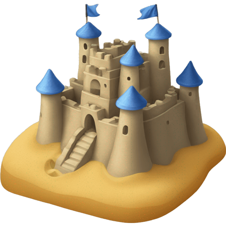 a masive sandcastle emoji