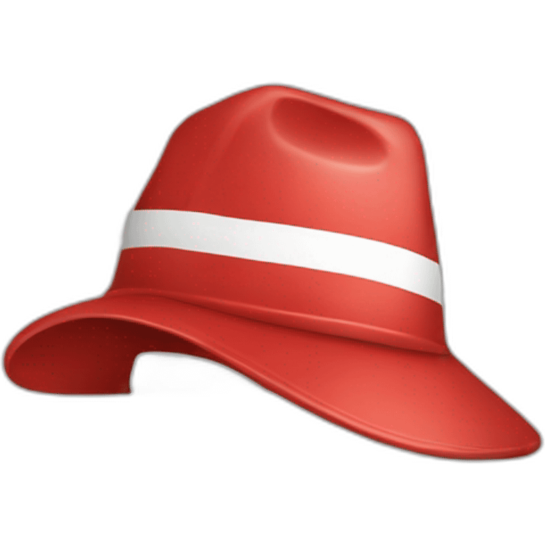 MAGA hat with circle and diagonal line emoji