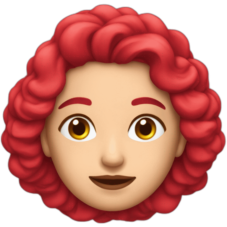 Una gran rosa roja emoji