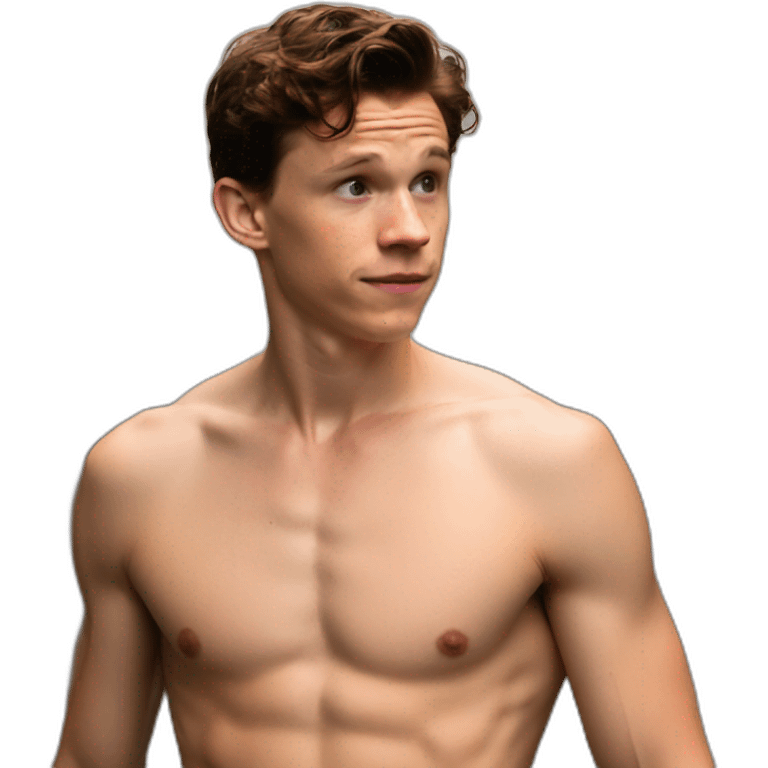 tom holland shirtless emoji