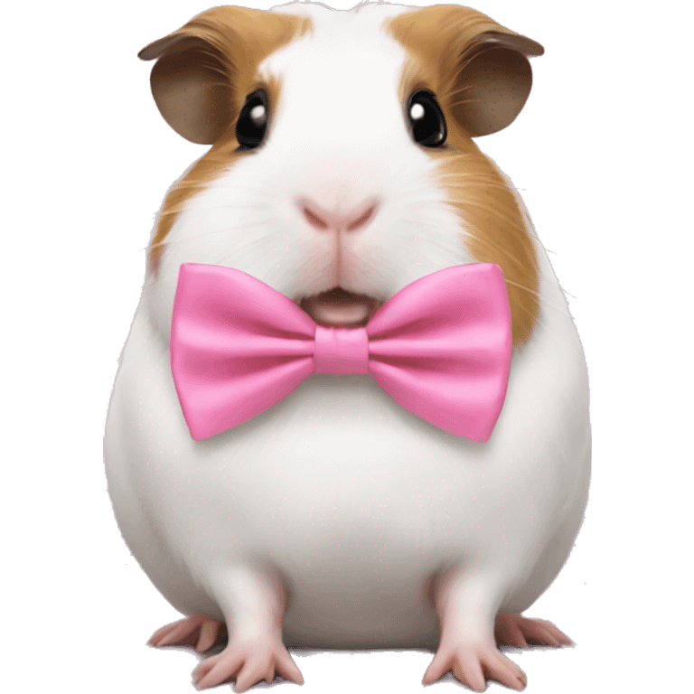 guineapig with pink bowtie emoji