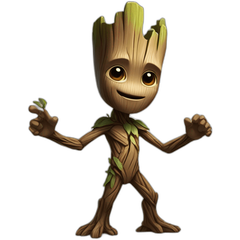 groot-pointing out emoji