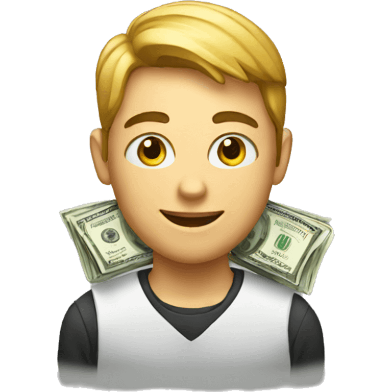 A student with money emoji