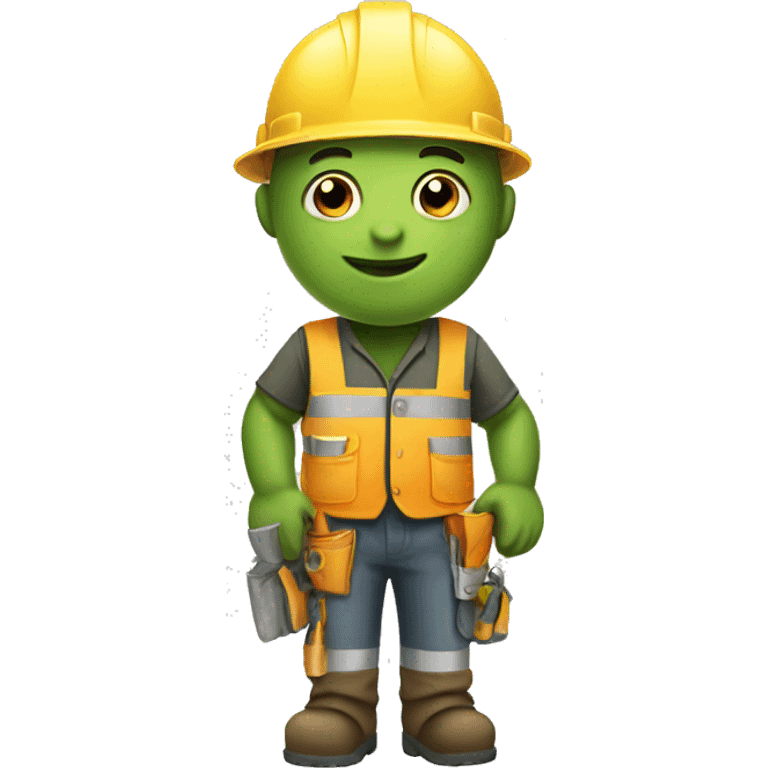 Turtle construction worker emoji