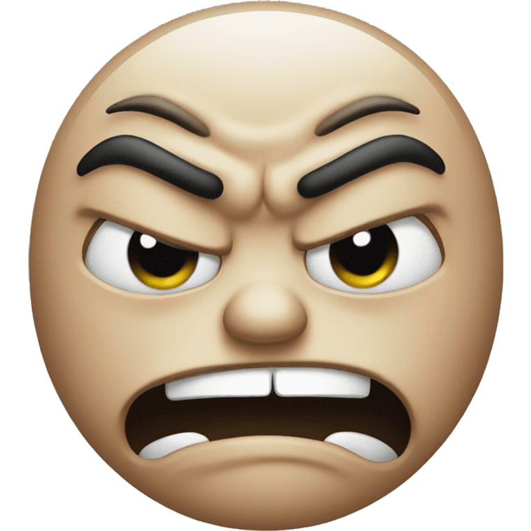 Angry face emoji