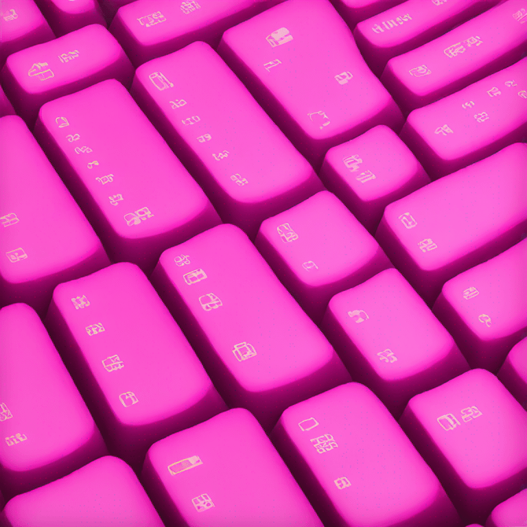 pink computer keyboard icon emoji