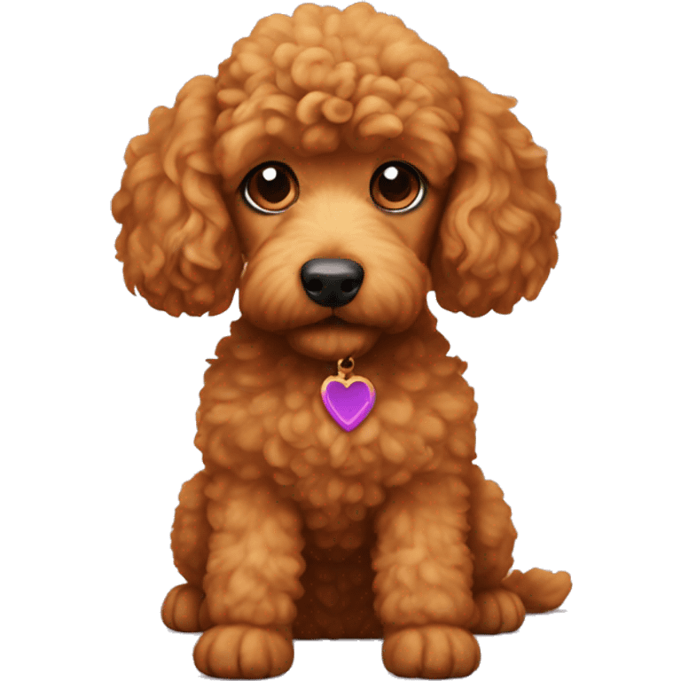 Red golden poodle mix mini emoji