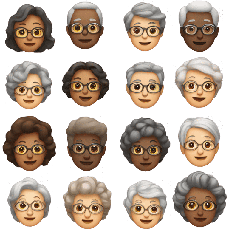 multiple people and their grandmas  emoji