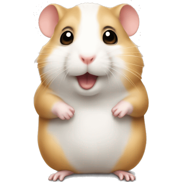 Hamster with a lot of work to do. emoji