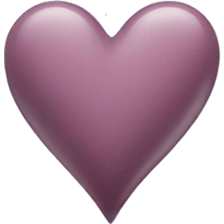 Victorian mauve heart  emoji