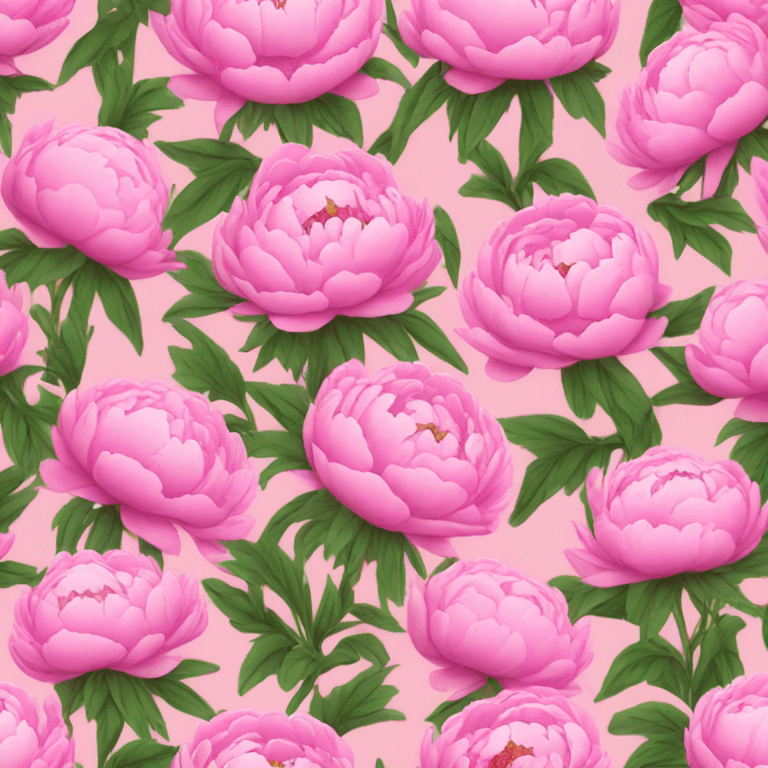 Pink peony emoji