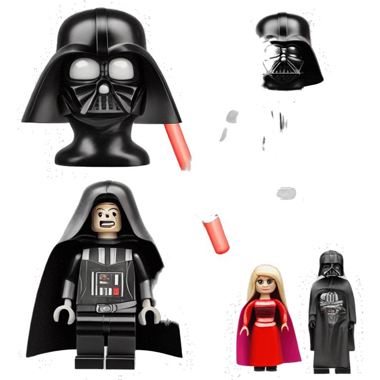 Lego Darth Vader’s and Barbie’s seriously dusty disturbing disgusting ghostly haunted horror dream mansion  emoji