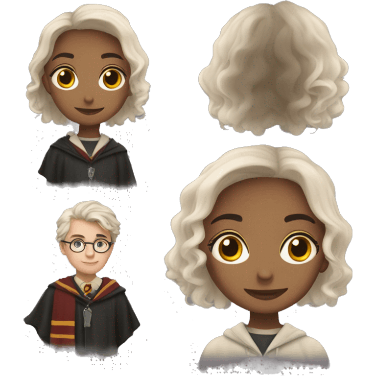 una ragazza α tema harry potter emoji