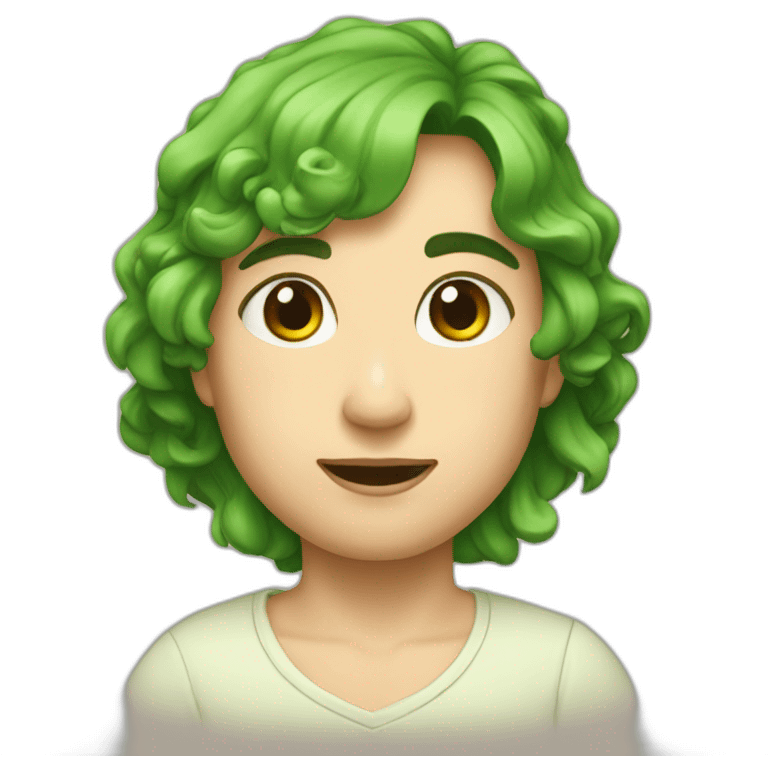 Génie vert emoji