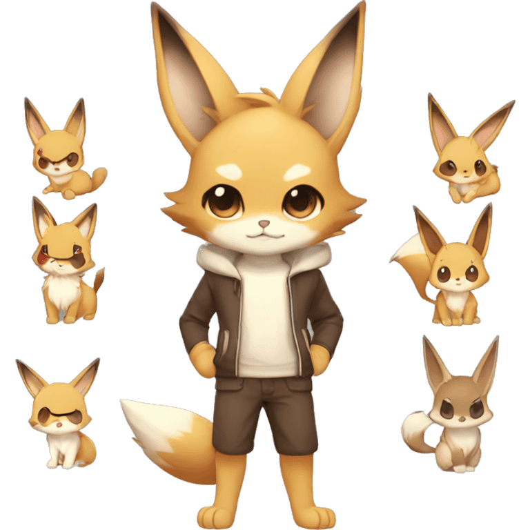 Catboy-Chibi-Sona-Eevee-Fakémon full body emoji