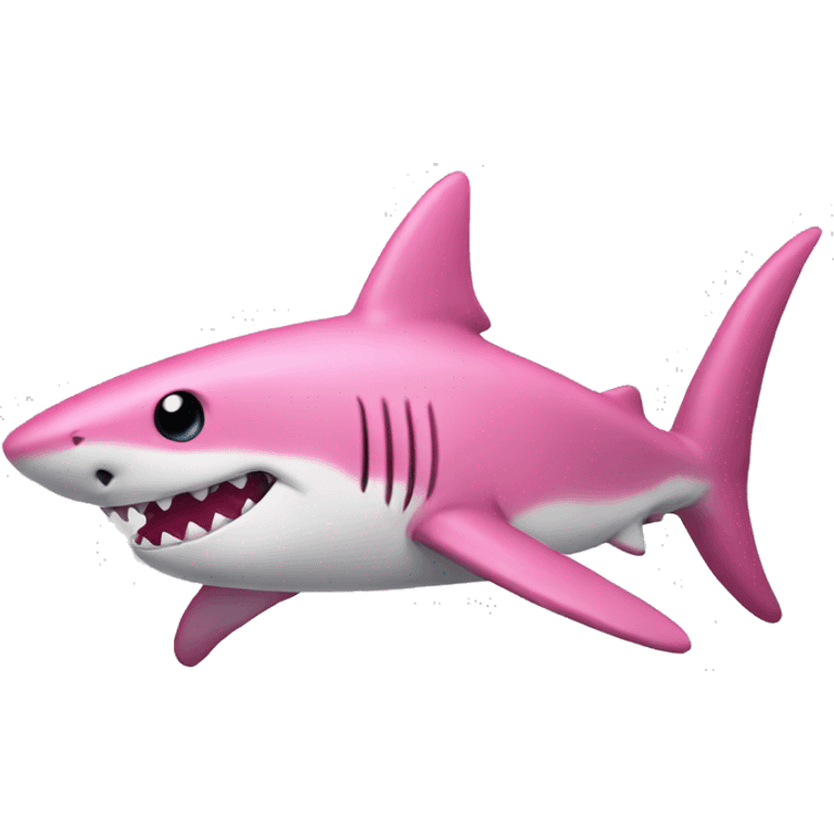 Pink shark emoji