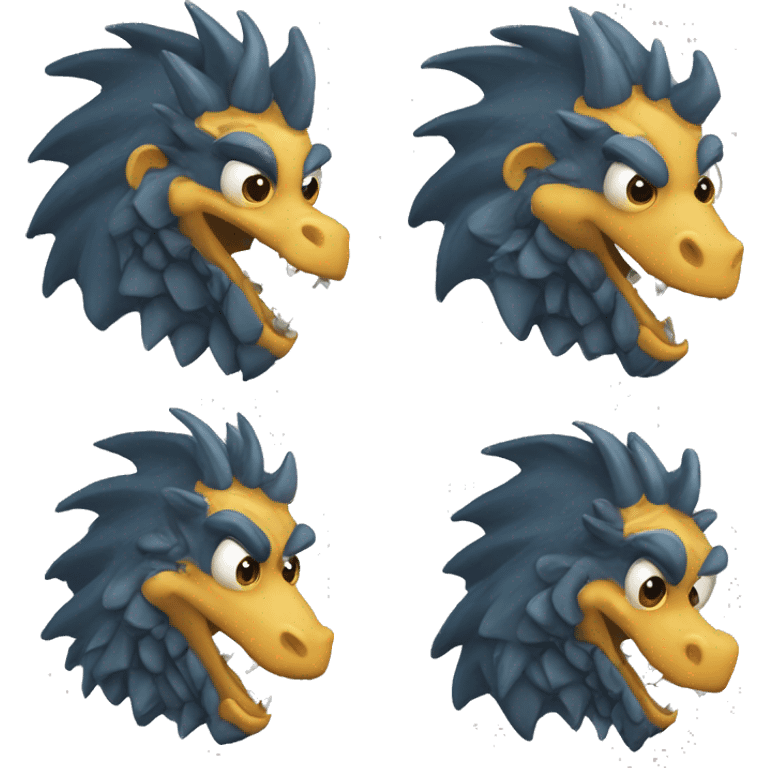 Dragão de três cabeças  emoji