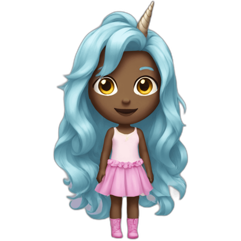 Licorne girl emoji