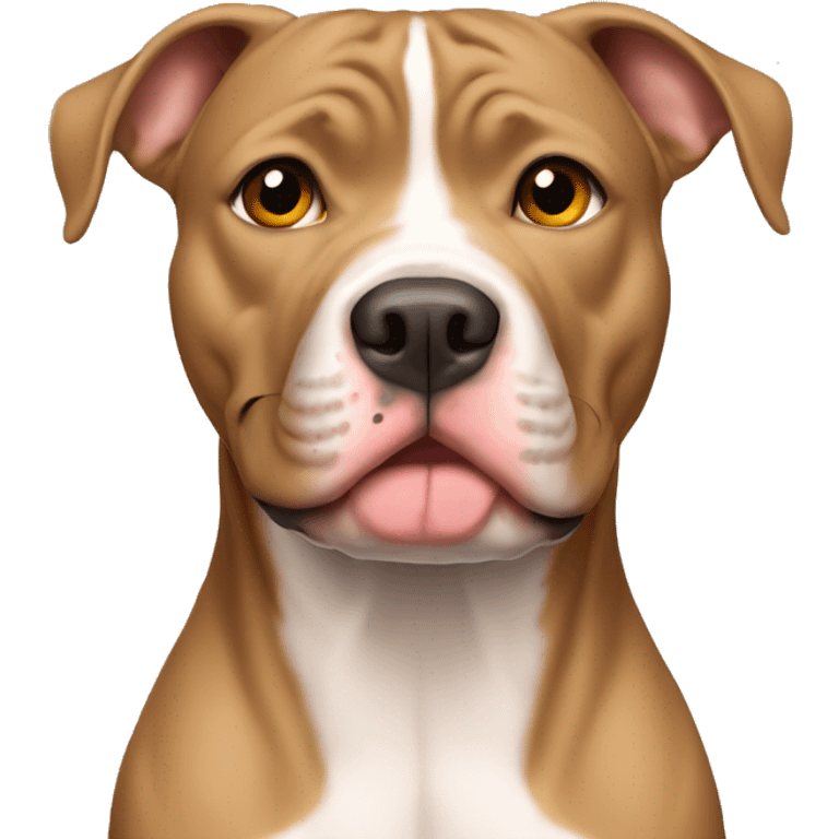 all tan American Pitbull emoji