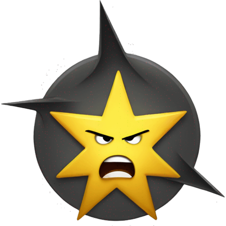 angry yellow star emoji