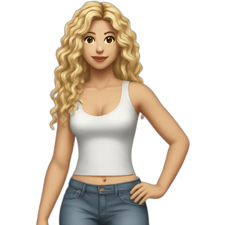 shakira realistic laced top emoji