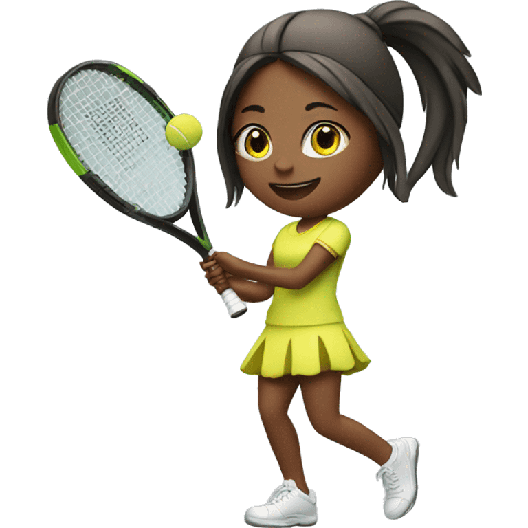 Girl play tennis  emoji