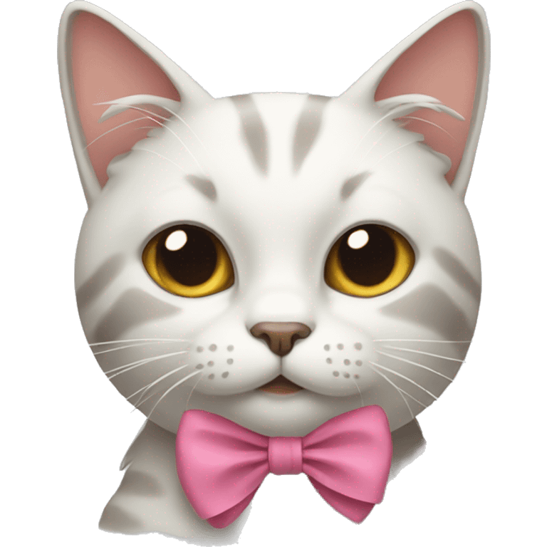 Cat with bow emoji