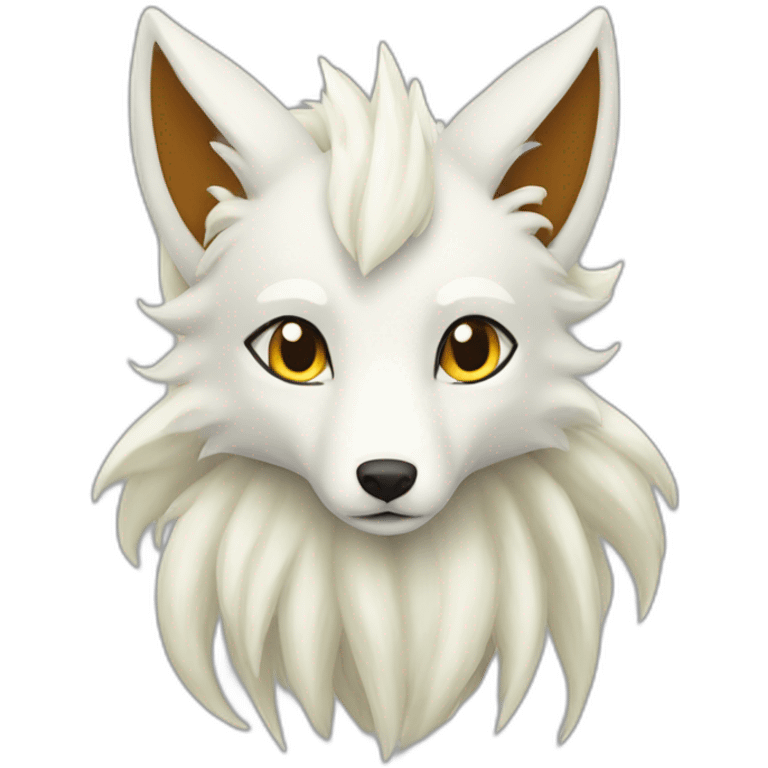 ninetails-white-fox emoji