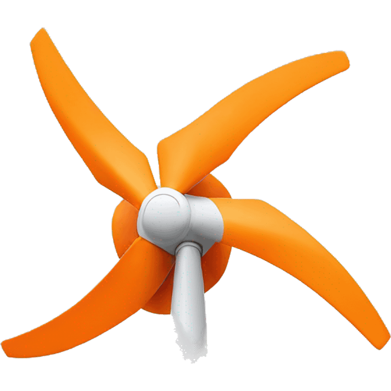 orange wind turbine emoji