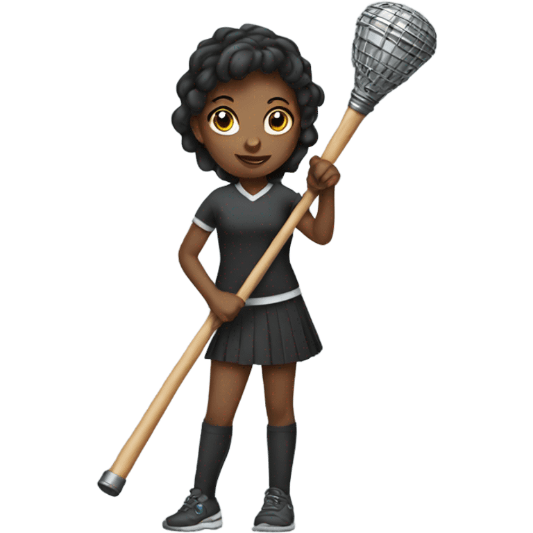 girl with baton emoji