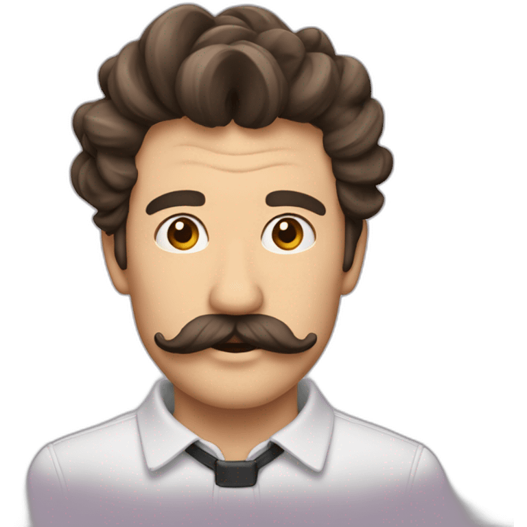 homme moustache et bouc  emoji