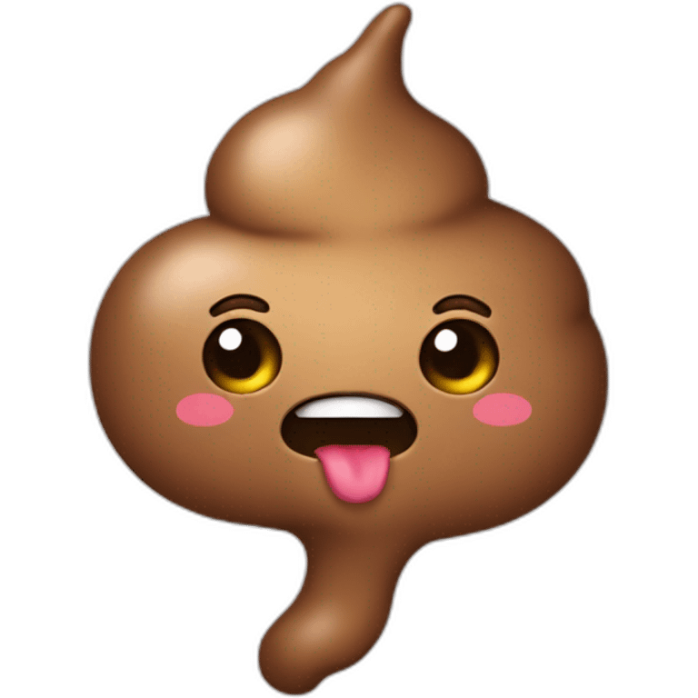 poop emoji with upwards trend emoji