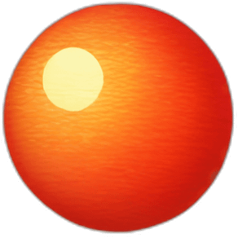 red sun emoji