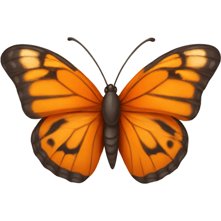 Orange butterfly emoji