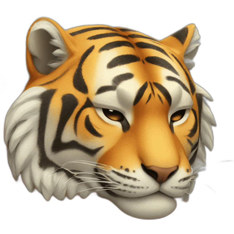 Sleeping tiger emoji