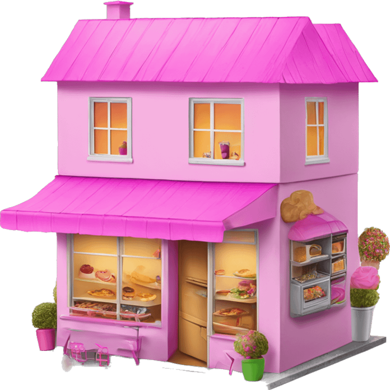 Barbie’s dream house and food truck  emoji