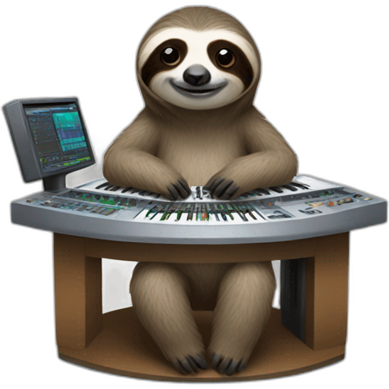 mixing engineer sloth emoji