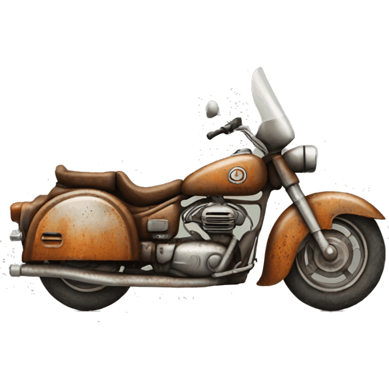 Rusty Caravan motorcycle  emoji