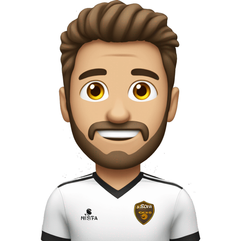 moreno futbol player con ojos cafes emoji