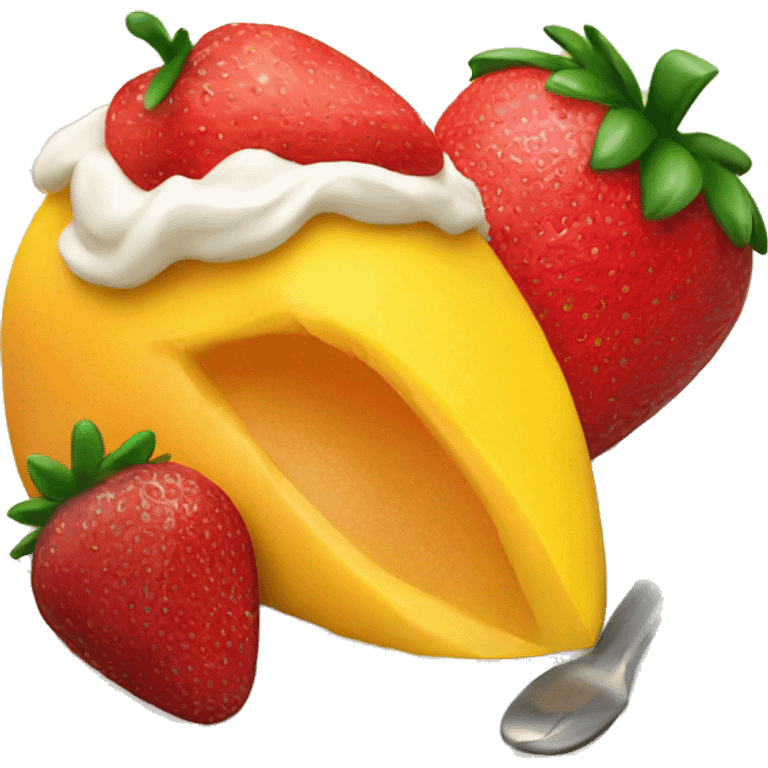 mango and strawberry dessert emoji