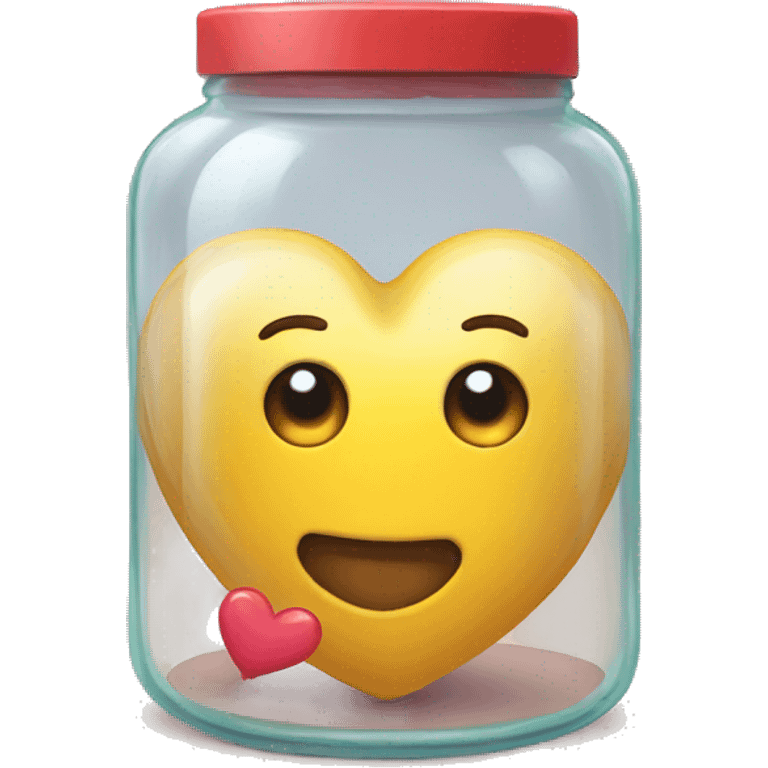 heart inside a glass jar emoji