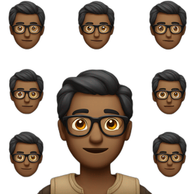 indian man with glasses emoji