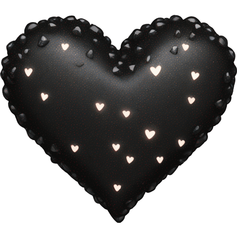 Black sparkling heart emoji