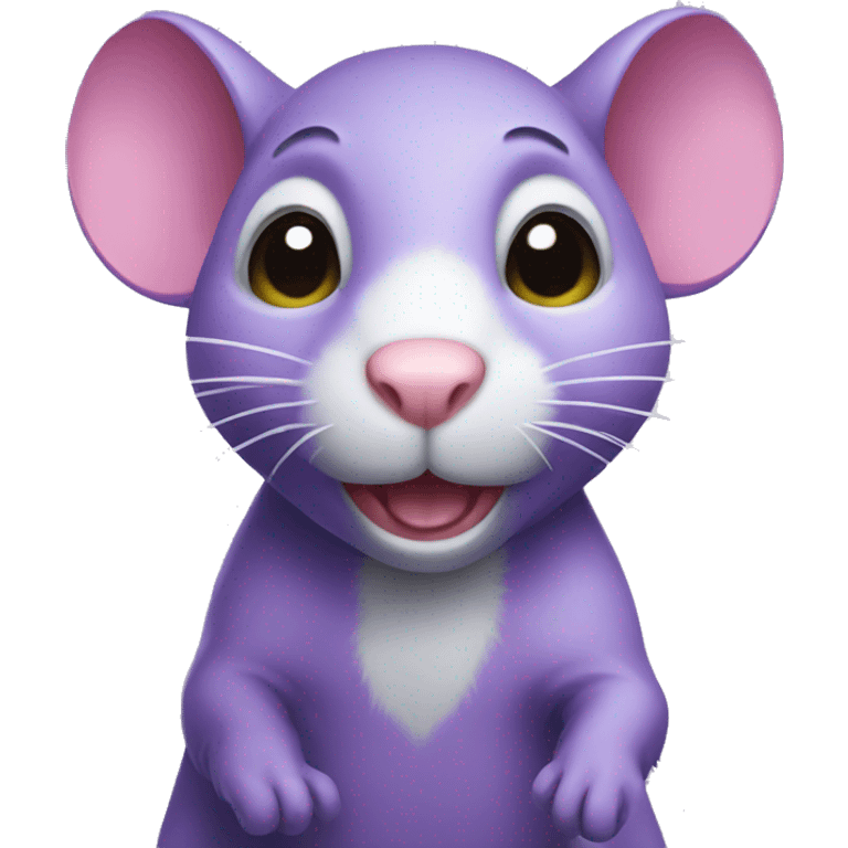 Purple rat emoji